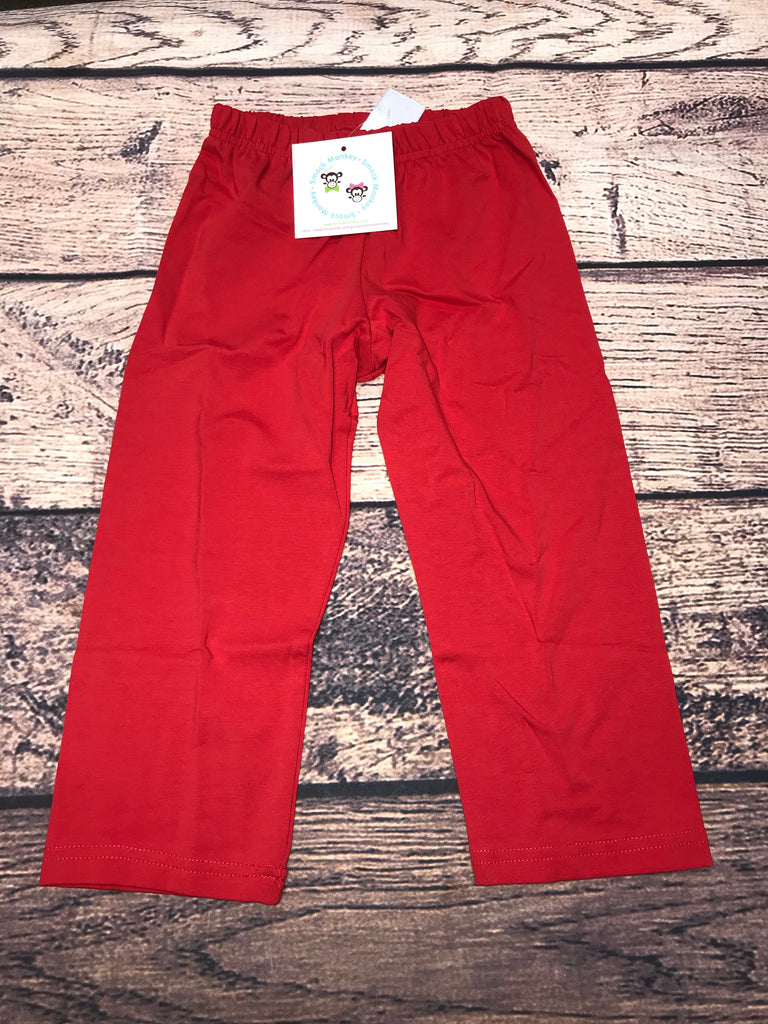 Boy's red knit pants (7t,8t)
