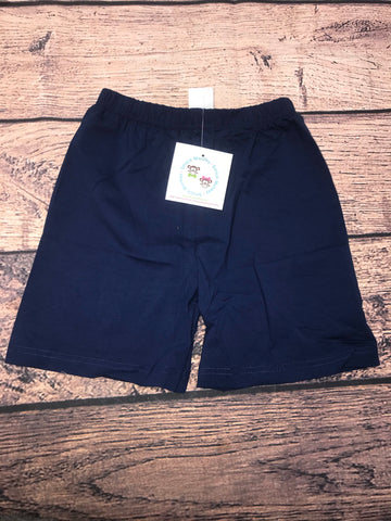 Boys NAVY knit shorts (18m)