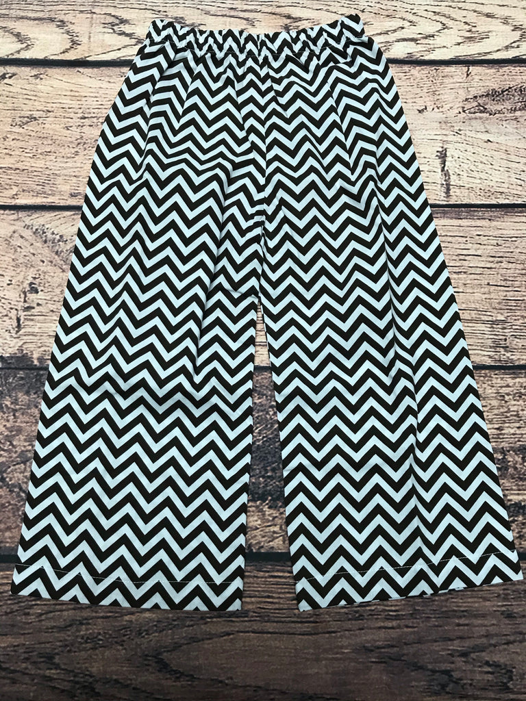 Boys BROWN chevron cotton pants (4t)